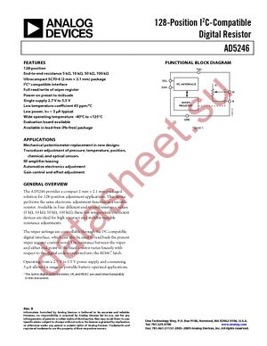 AD5246BKSZ50-RL7 datasheet  